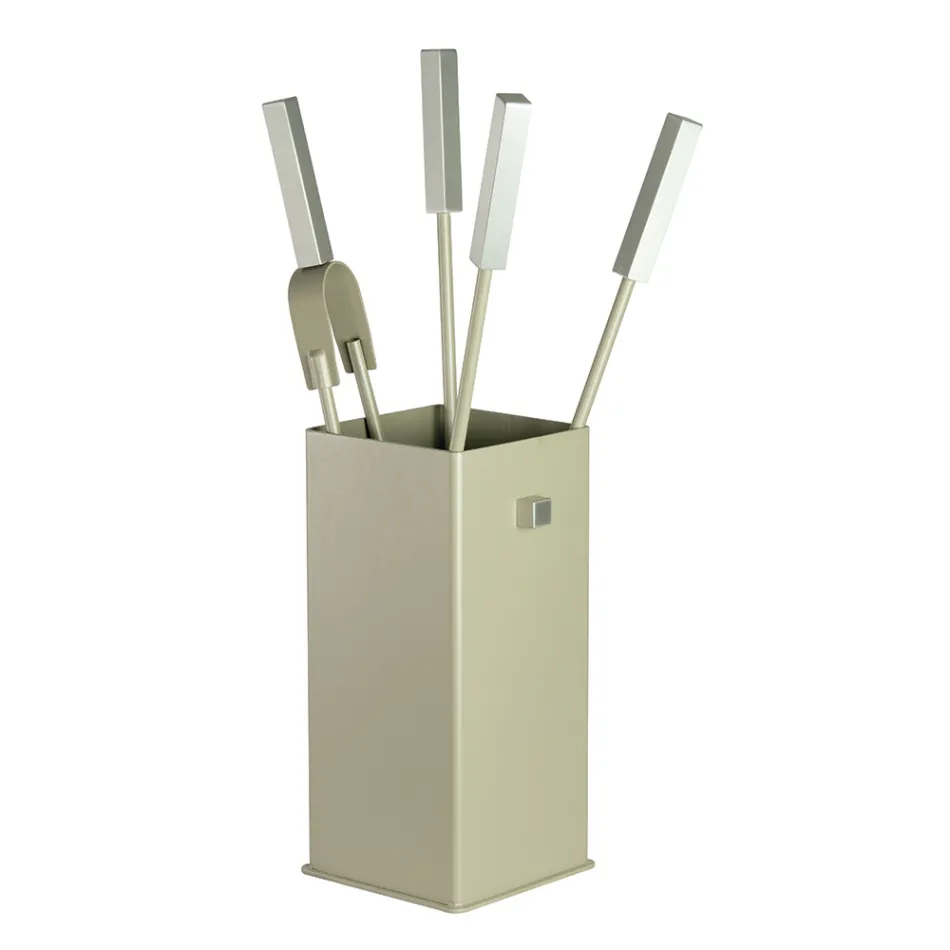 Suport de scule metalic patrat si 4 accesorii Made in Italy - Iena Viadurini