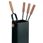 Suport de scule metalic patrat si 4 accesorii Made in Italy - Iena Viadurini