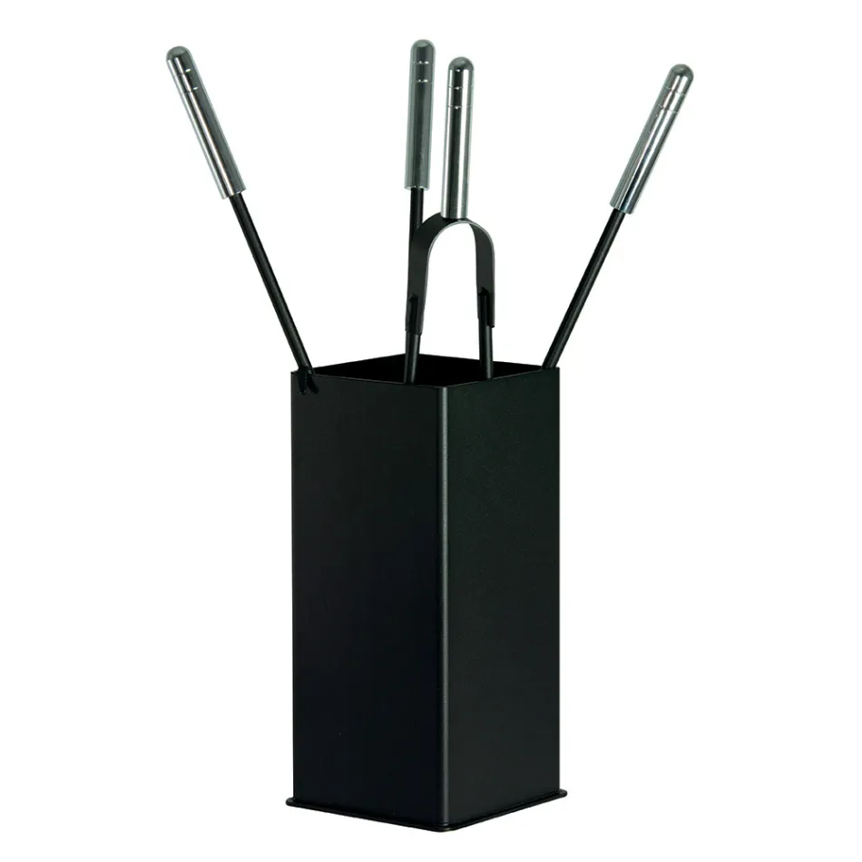 Suport de scule metalic patrat si 4 accesorii Made in Italy - Iena Viadurini