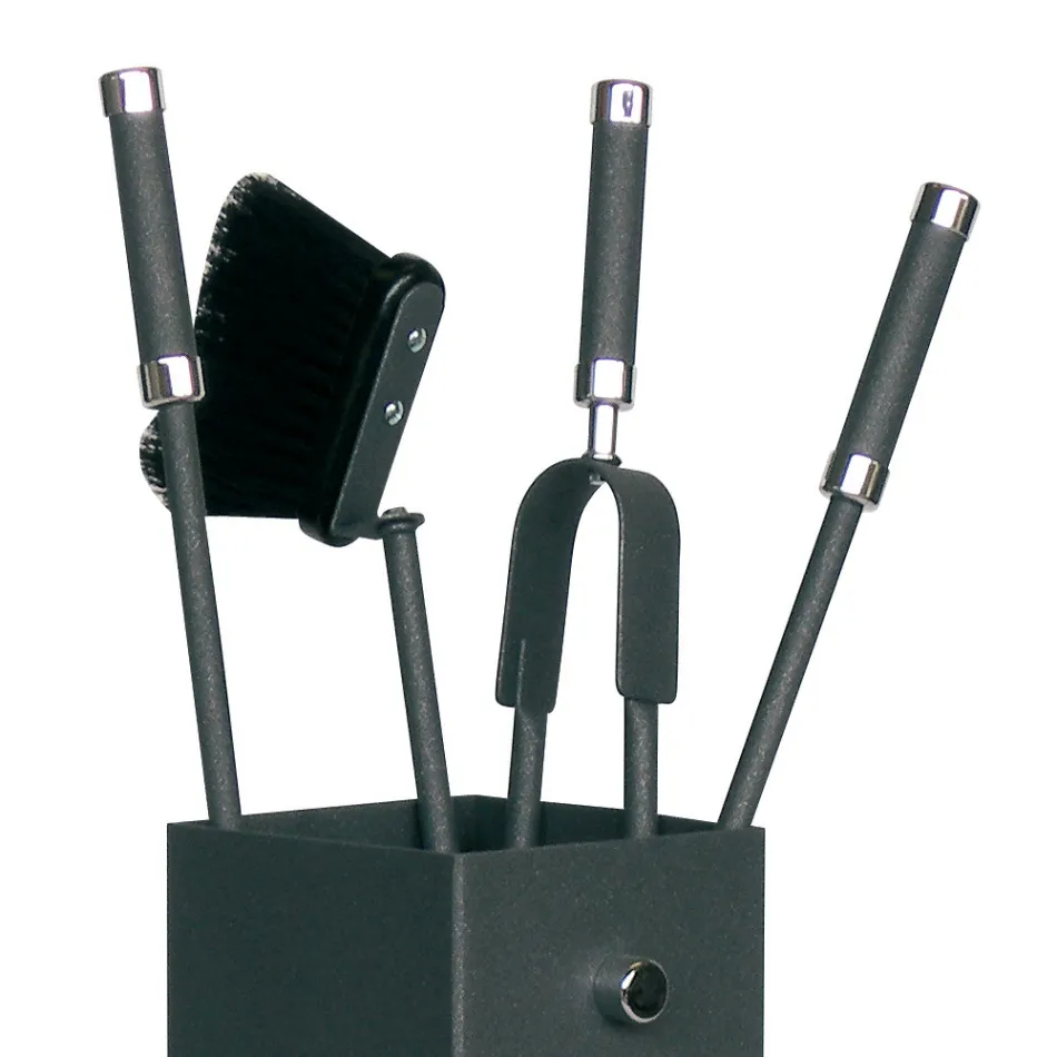 Suport de scule metalic patrat si 4 accesorii Made in Italy - Iena Viadurini