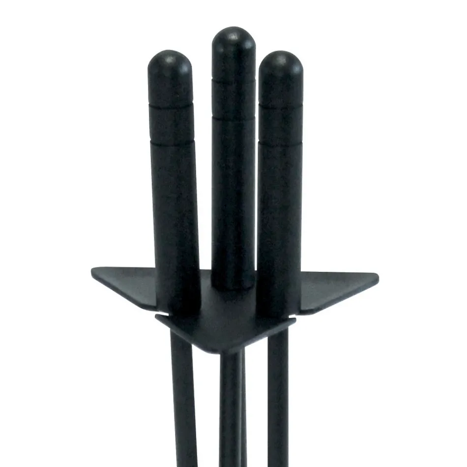 Suport de scule triunghiular cu 3 unelte pentru semineu Made in Italy - Tabu Viadurini