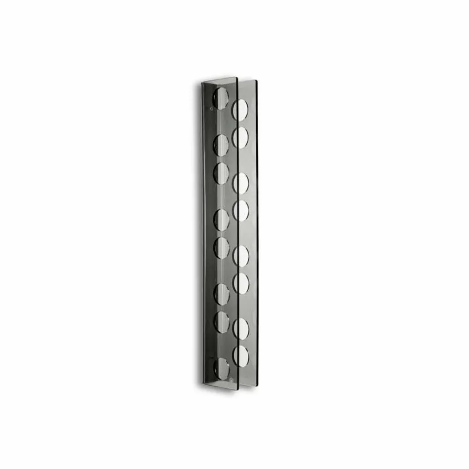 sticle Porta Wall afumat Pat L6xH60xP11cm mic, design modern Viadurini