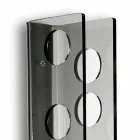 sticle Porta Wall afumat Pat L6xH60xP11cm mic, design modern Viadurini