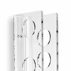 sticle Porta perete transparent Pat L6xH60xP11cm mic Viadurini