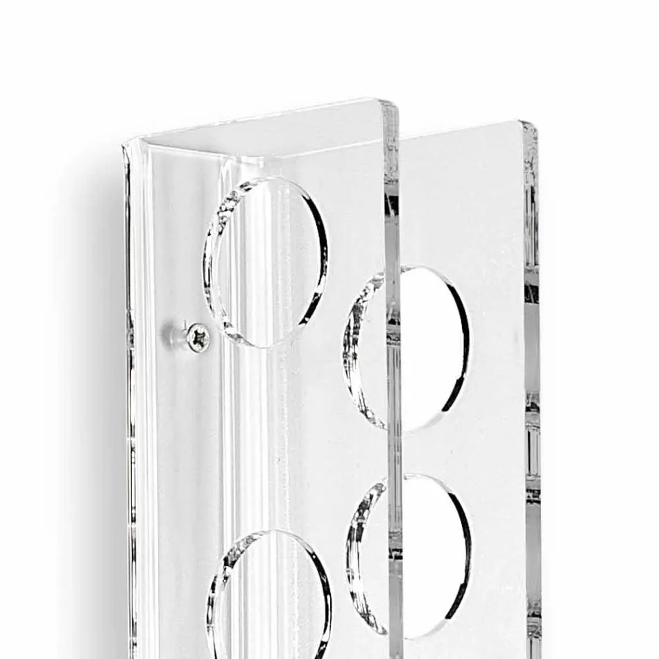 sticle Porta perete transparent Pat L6xH60xP11cm mic Viadurini