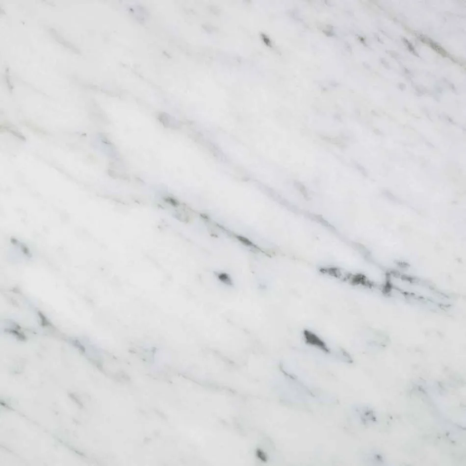 Batistă modernă din marmură albă de Carrara Fabricată în Italia - Rafa Viadurini