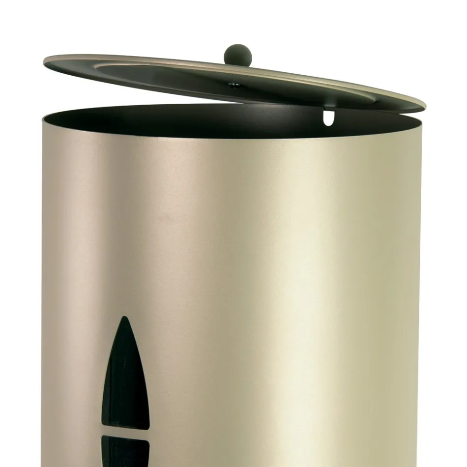 Suport peleti cu capac, matura si lopata Made in Italy - Cacatua Viadurini