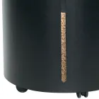 Suport peleți cu roți și capac din metal Made in Italy - Barza Viadurini