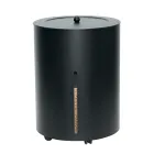 Suport peleți cu roți și capac din metal Made in Italy - Barza Viadurini