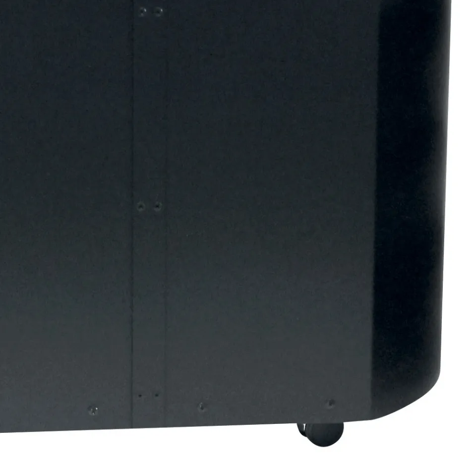 Suport pentru pelete metalic cu roti si capac din lemn Made in Italy - Bisonte Viadurini