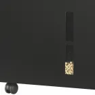 Suport metalic pentru pelete cu roti si capac Made in Italy - Gazza Viadurini