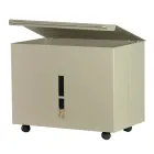 Suport metalic pentru pelete cu roti si capac Made in Italy - Gazza Viadurini