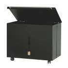 Suport metalic pentru pelete cu roti si capac Made in Italy - Gazza Viadurini