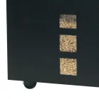 Suport Pătrat pentru Pelete din Oțel Vopsit Negru și Roți Fabricat în Italia - Papagal Viadurini