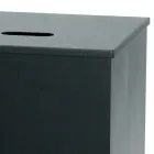 Suport Pătrat pentru Pelete din Oțel Vopsit Negru și Roți Fabricat în Italia - Papagal Viadurini