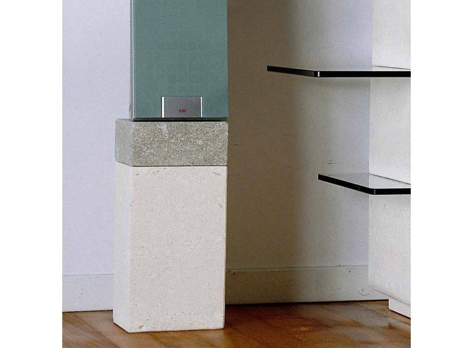 Stativ TV de înaltă calitate din piatră și cristale cu design modern Xeni Viadurini