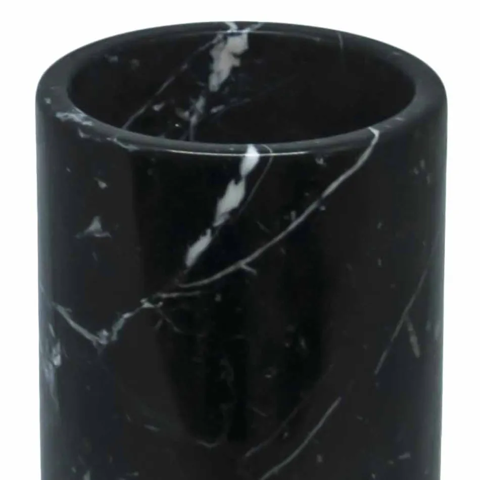 Suport de scule de bucătărie din marmură albă gri sau neagră, fabricat în Italia - Tulvio Viadurini