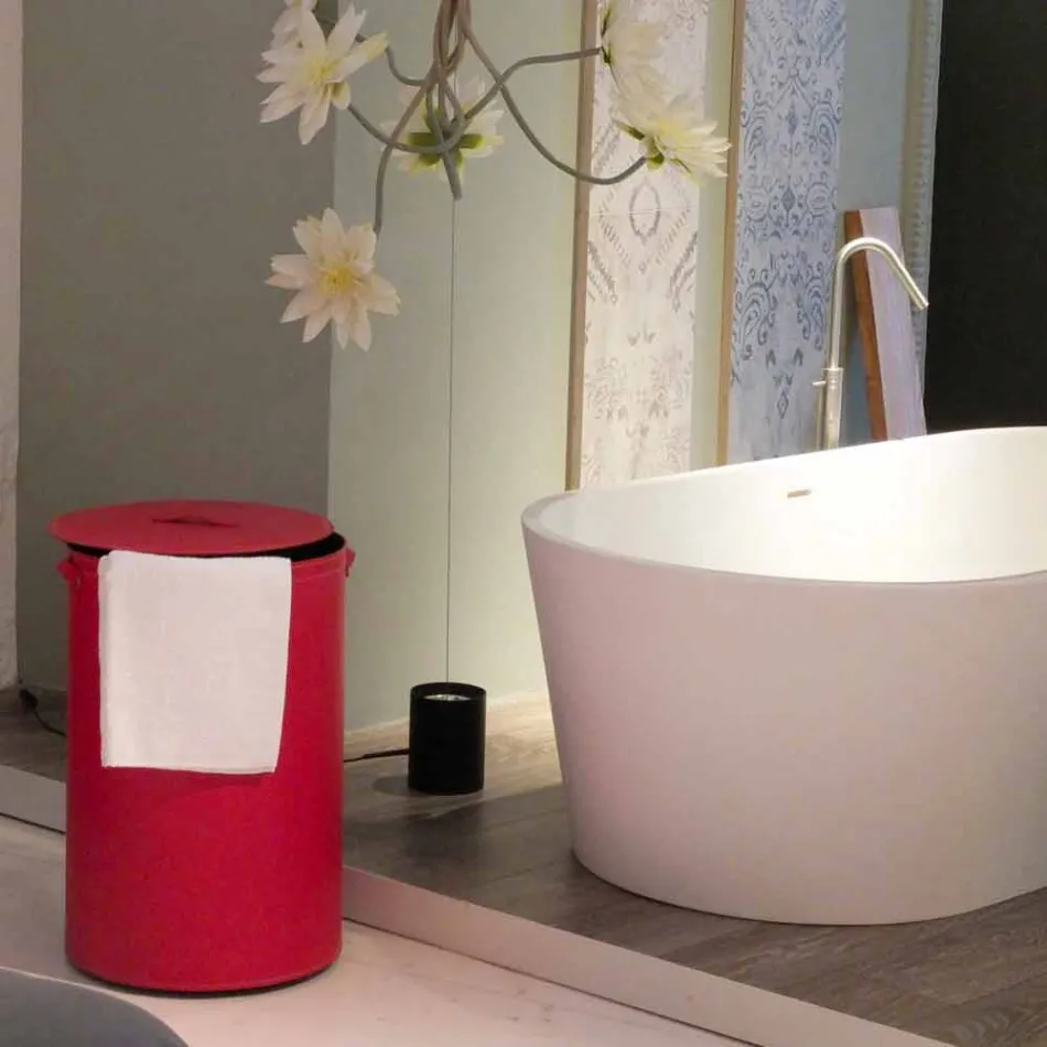 Cămăși de rufe cilindrice din piele prelucrată manual Roby Viadurini