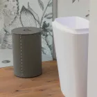 Cămăși de rufe cilindrice din piele prelucrată manual Roby Viadurini