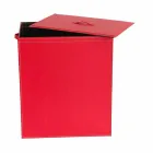 Coș de rufe din piele, cu un design de bază dreptunghiulară Peter Viadurini