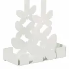 Suport dublu pentru ceașcă din fier alb, bej sau fildeș, fabricat în Italia - Leiden Viadurini