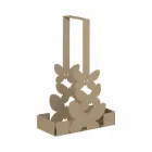 Suport dublu pentru ceașcă din fier alb, bej sau fildeș, fabricat în Italia - Leiden Viadurini