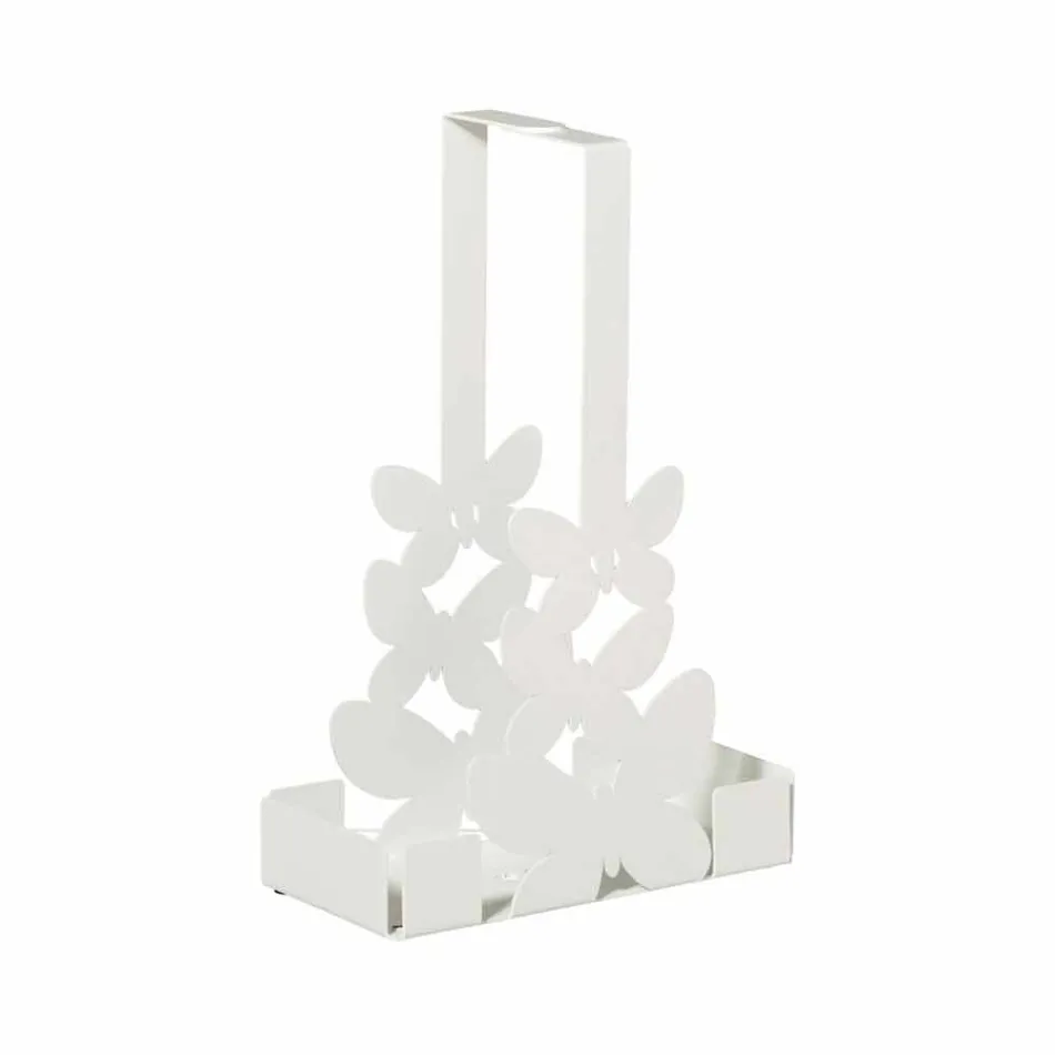 Suport dublu pentru ceașcă din fier alb, bej sau fildeș, fabricat în Italia - Leiden Viadurini