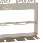 Suport de sticlă făcută manual din fier prețios Made in Italy - Maste Viadurini