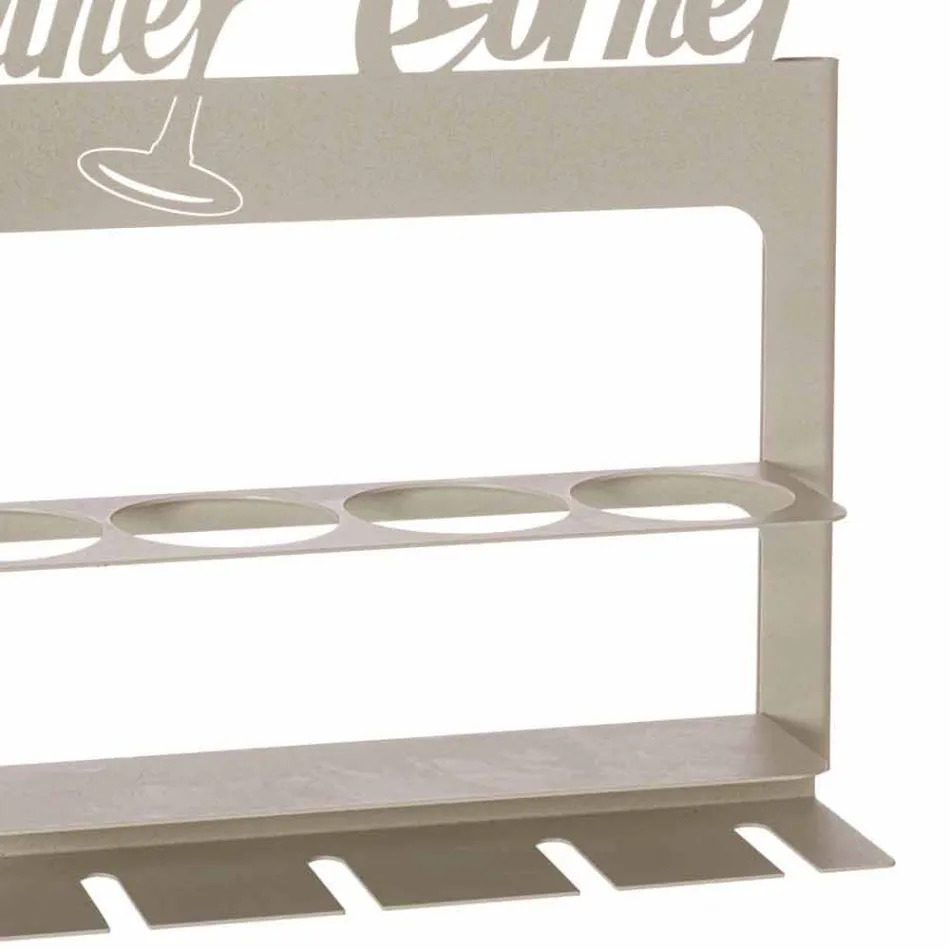 Suport de sticlă făcută manual din fier prețios Made in Italy - Maste Viadurini