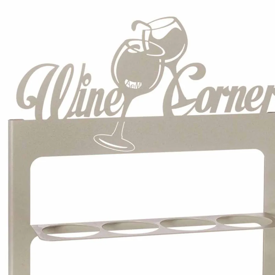 Suport de sticlă făcută manual din fier prețios Made in Italy - Maste Viadurini