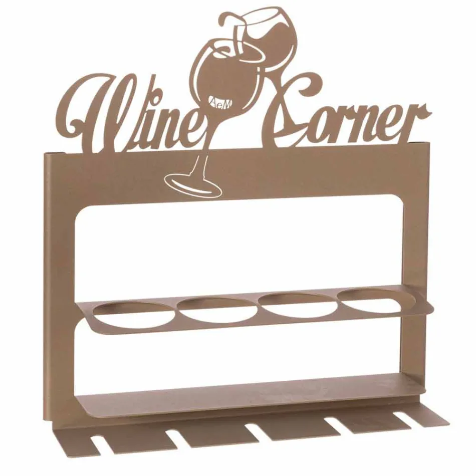 Suport de sticlă făcută manual din fier prețios Made in Italy - Maste Viadurini