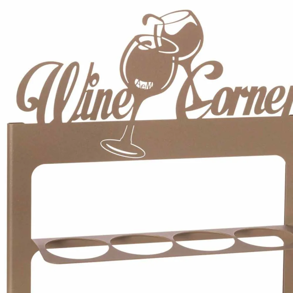 Suport de sticlă făcută manual din fier prețios Made in Italy - Maste Viadurini