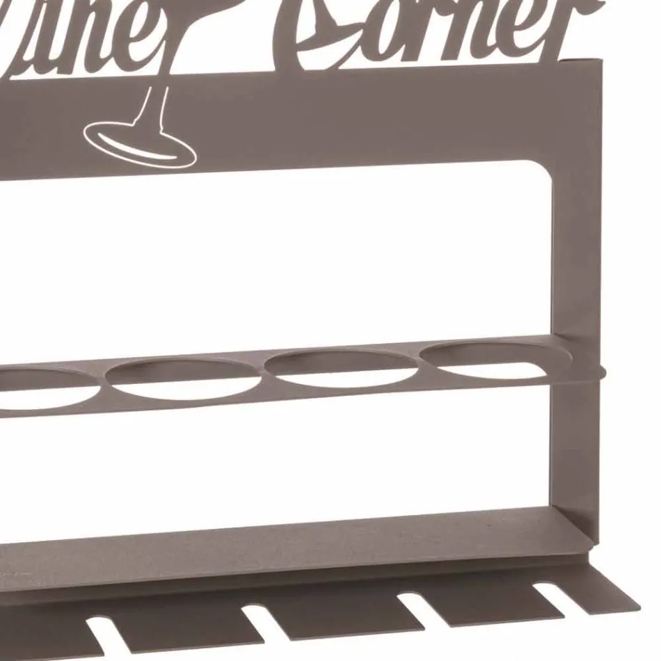 Suport de sticlă făcută manual din fier prețios Made in Italy - Maste Viadurini