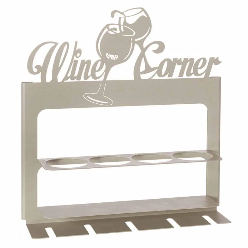 Suport de sticlă făcută manual din fier prețios Made in Italy - Maste Viadurini