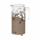 Suport modern pentru sticle din fier alb, bej sau fildeș, fabricat în Italia - Leiden Viadurini