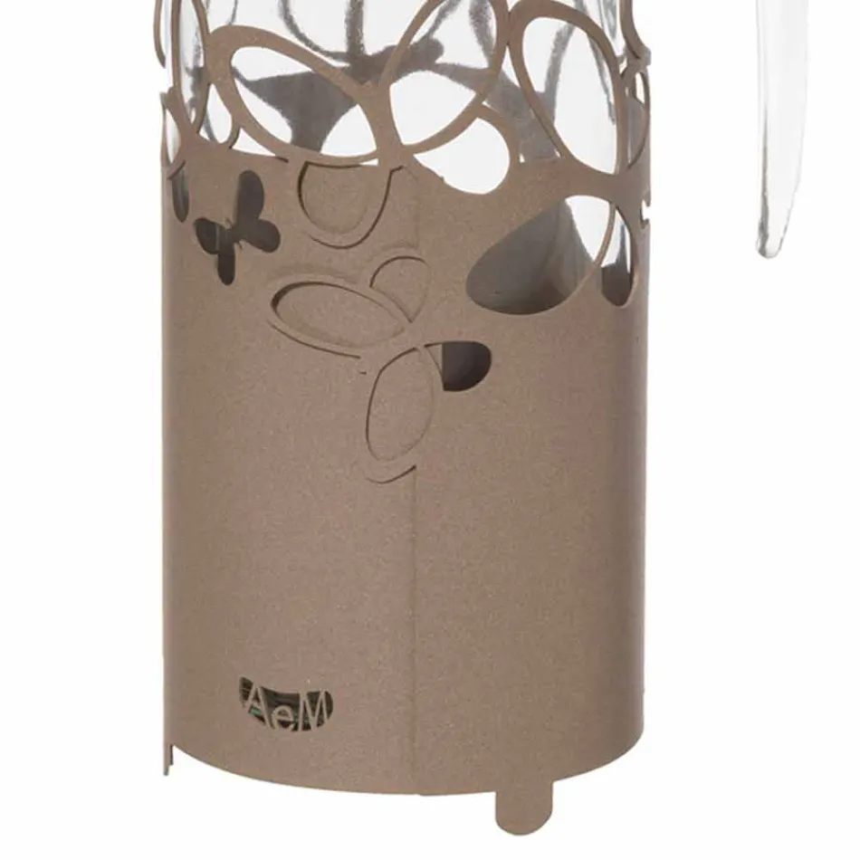 Suport modern pentru sticle din fier alb, bej sau fildeș, fabricat în Italia - Leiden Viadurini