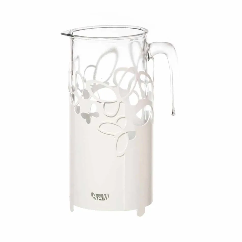 Suport modern pentru sticle din fier alb, bej sau fildeș, fabricat în Italia - Leiden Viadurini