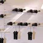 Suport pentru sticle de perete pentru 6 sticle din plexiglas Made in Italy - Canberra Viadurini