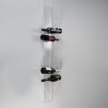 Suport pentru sticle de vin de perete din cristal acrilic transparent - Piccolo