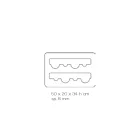 Suport pentru sticle de vin de podea din cristal acrilic transparent - Dappino Viadurini