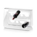 Suport pentru sticle de vin de podea din cristal acrilic transparent - Dappino