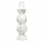 Suport de lumânări înalte din marmură albă de Carrara și alamă Made in Italy - Oley Viadurini