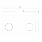 Suport pentru lumânări Corian alb pentru sufragerie Made in Italy - Sisifo Viadurini