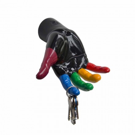 Suport pentru chei din rășină decorat manual, fabricat în Italia - Magic Viadurini