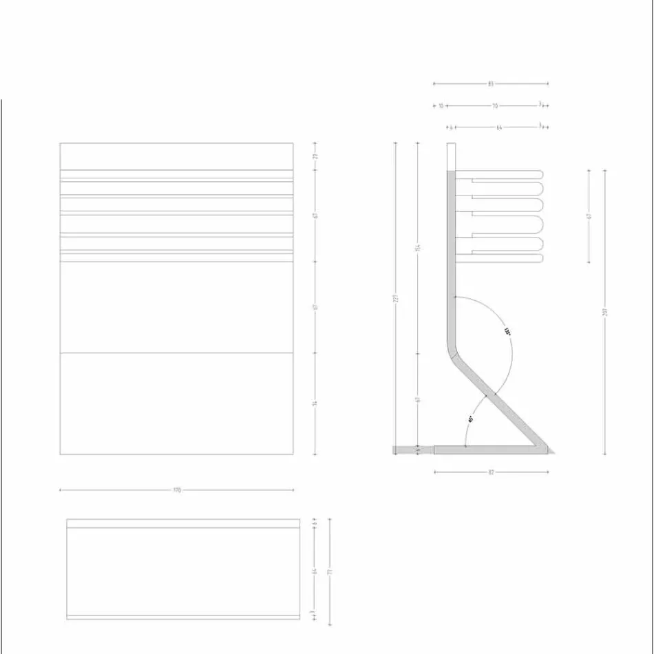 Suport pentru cuțite de bucătărie în bucătărie Corian alb Design elegant - Ivanova Viadurini