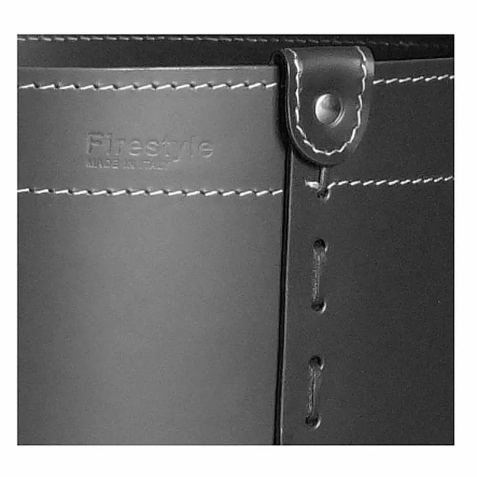 Suport cilindric pentru jurnal din piele regenerată cu roți Tonda Firestyle Viadurini