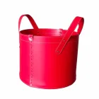 Suport cilindric pentru jurnal din piele regenerată cu roți Tonda Firestyle Viadurini