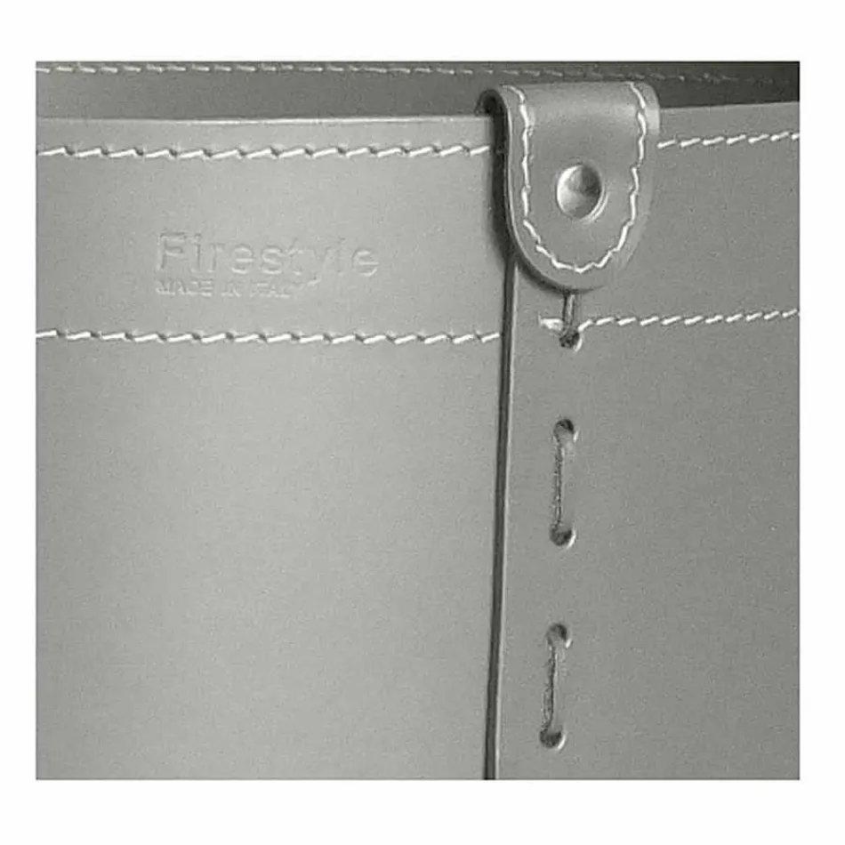 Suport cilindric pentru jurnal din piele regenerată cu roți Tonda Firestyle Viadurini