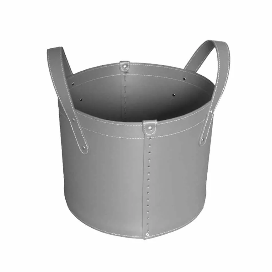 Suport cilindric pentru jurnal din piele regenerată cu roți Tonda Firestyle Viadurini