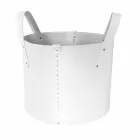 Suport cilindric pentru jurnal din piele regenerată cu roți Tonda Firestyle Viadurini